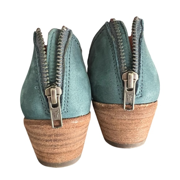 FRYE Ray Huarache Shootie Boot Leather Sea Blue Size 7 - Picture 7 of 11